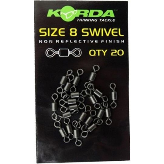 KORDA Swivels KRĘTLIK rozmiar 8 op. 20 szt KORDA Swivels KRĘTLIK rozmiar 8 op. 20 szt