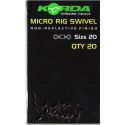 Korda Krętliki Micro Rig Swivel roz.20