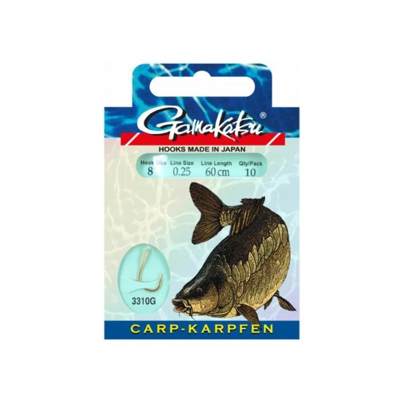 Haki z przyponem Gamakatsu Carp 10 szt. Haki z przyponem Gamakatsu Carp 10 szt.
