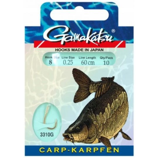 Haki z przyponem Gamakatsu Carp 10 szt. Haki z przyponem Gamakatsu Carp 10 szt.