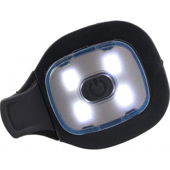 CZAPKA ZIMOWA MIKADO LED Z LATARKĄ CZARNA 
