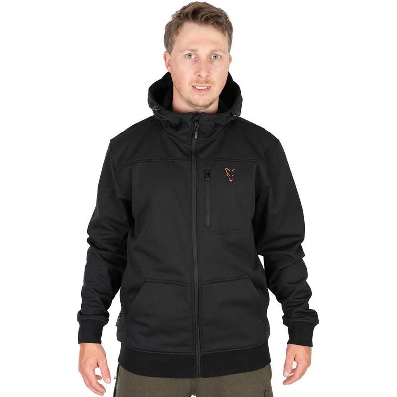 KURTKA FOX COLLECTION SOFT SHELL BLACK ORANGE S KURTKA FOX COLLECTION SOFT SHELL BLACK ORANGE S