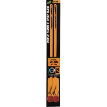 PRZYPON FOX CURVE SHORT FLUORO D-RIG 2 30lb