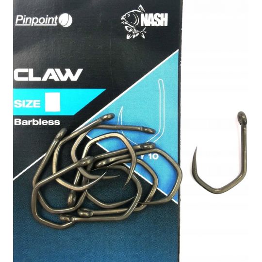 HACZYKI NASH KARPIOWE CLAW SIZE 4 BARBLESS HACZYKI NASH KARPIOWE CLAW SIZE 4 BARBLESS