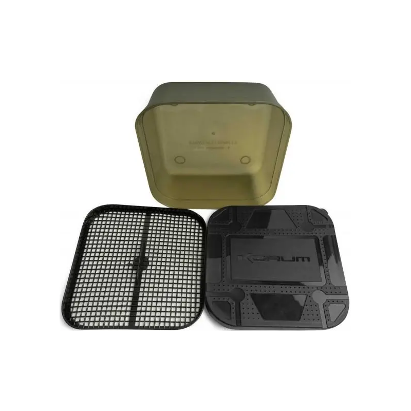 PUDEŁKO KORUM MAGGOT TUB AND RIDDLE 1.2l ZESTAW PUDEŁKO KORUM MAGGOT TUB AND RIDDLE 1.2l ZESTAW