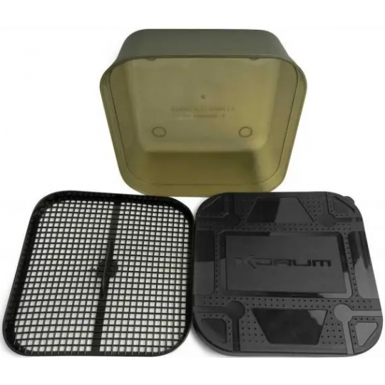 PUDEŁKO KORUM MAGGOT TUB AND RIDDLE 1.2l ZESTAW PUDEŁKO KORUM MAGGOT TUB AND RIDDLE 1.2l ZESTAW