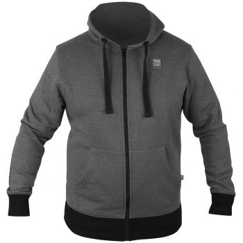 BLUZA PRESTON GREY ZIP HOODIE XXL
