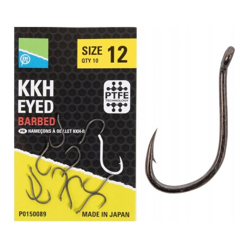 HACZYKI PRESTON KKH BARBED SIZE 12 10szt HACZYKI PRESTON KKH BARBED SIZE 12 10szt