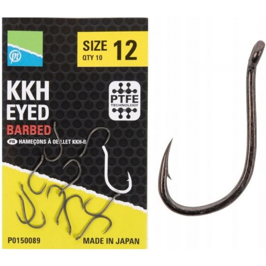 HACZYKI PRESTON KKH BARBED SIZE 12 10szt HACZYKI PRESTON KKH BARBED SIZE 12 10szt