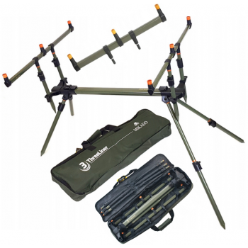 STANOWISKO MIKADO THREELINER NA 3 WĘDKI ROD POD ST