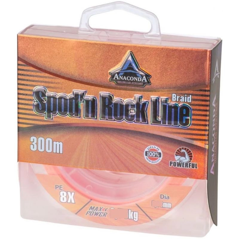 PLECIONKA ANACONDA SPOD'N ROCK ORANGE 300m 0,20mm PLECIONKA ANACONDA SPOD'N ROCK ORANGE 300m 0,20mm