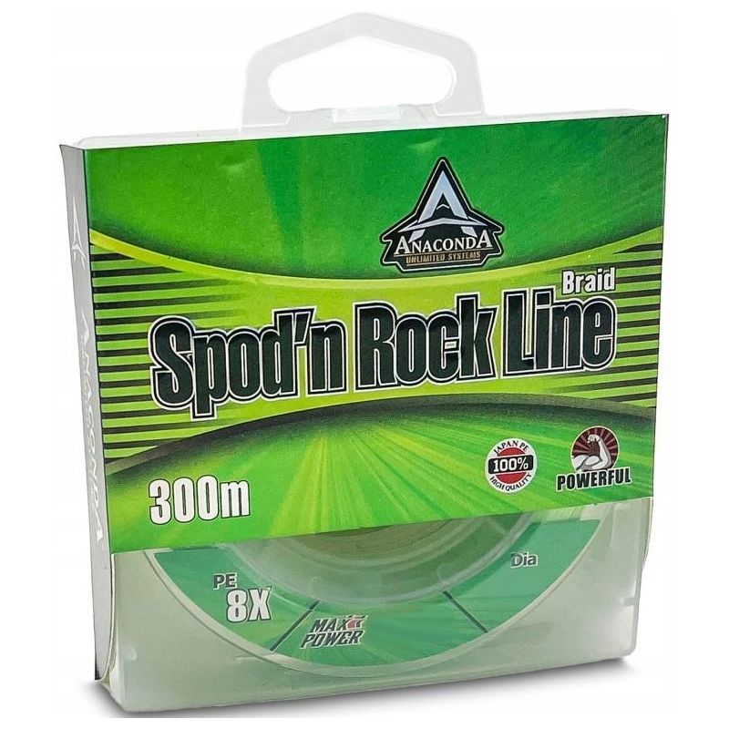 PLECIONKA ANACONDA SPOD'N ROCK GREEN 300m 0,16mm PLECIONKA ANACONDA SPOD'N ROCK GREEN 300m 0,16mm