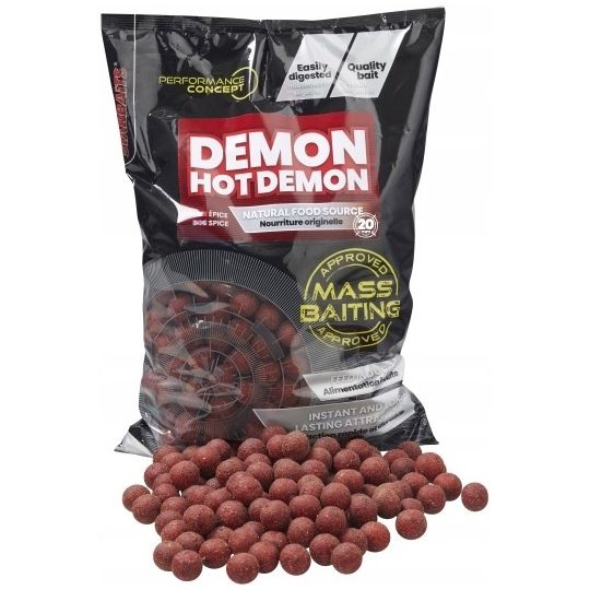 KULKI STARBAITS HOT DEMON MASS BAITING 20mm 3kg KULKI STARBAITS HOT DEMON MASS BAITING 20mm 3kg