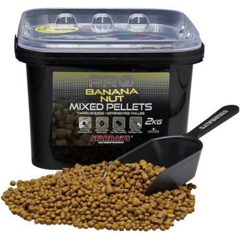 PELLET STARBAITS BANANA NUT MIXED 2kg WIADRO 