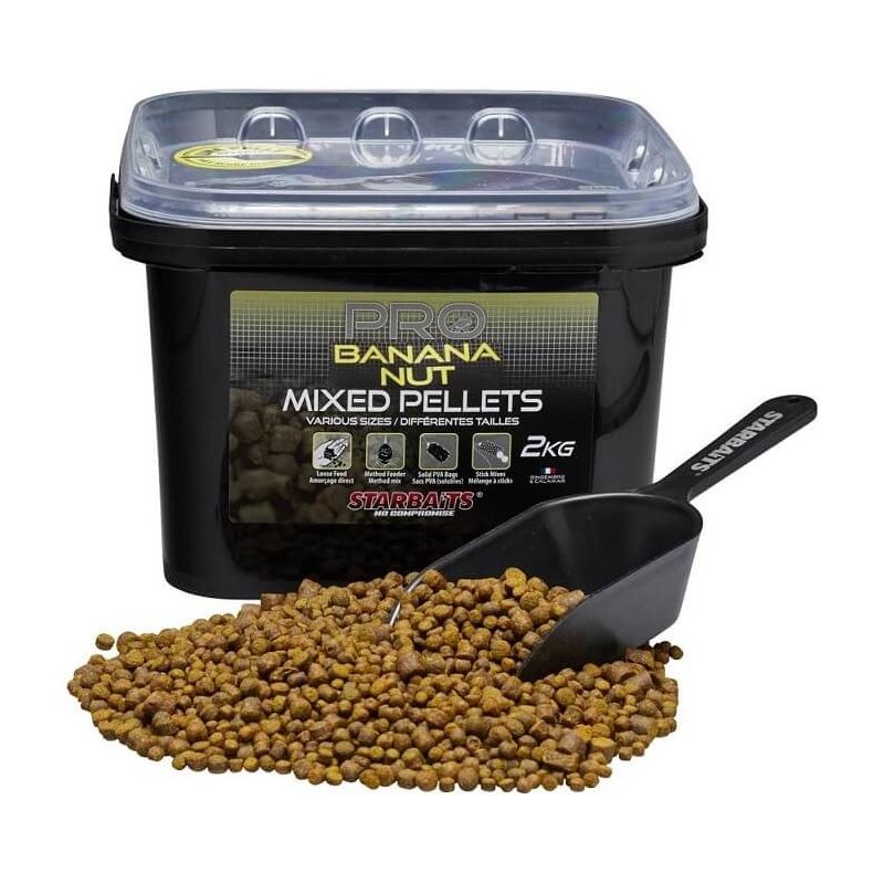 PELLET STARBAITS BANANA NUT MIXED 2kg WIADRO PELLET STARBAITS BANANA NUT MIXED 2kg WIADRO