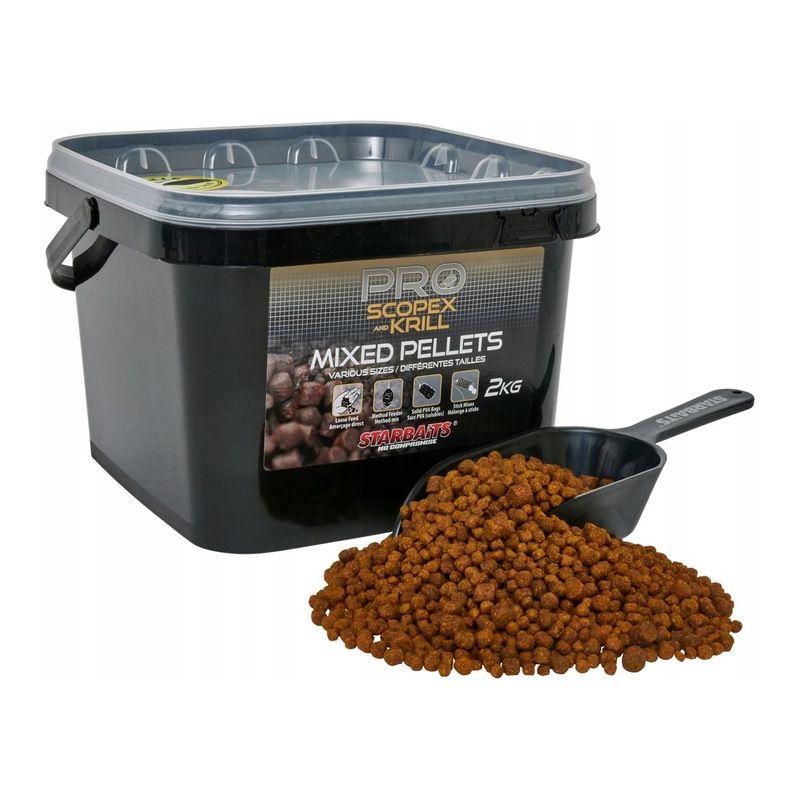 PELLET STARBAITS SCOPEX KRILL MIXED 2kg WIADRO PELLET STARBAITS SCOPEX KRILL MIXED 2kg WIADRO