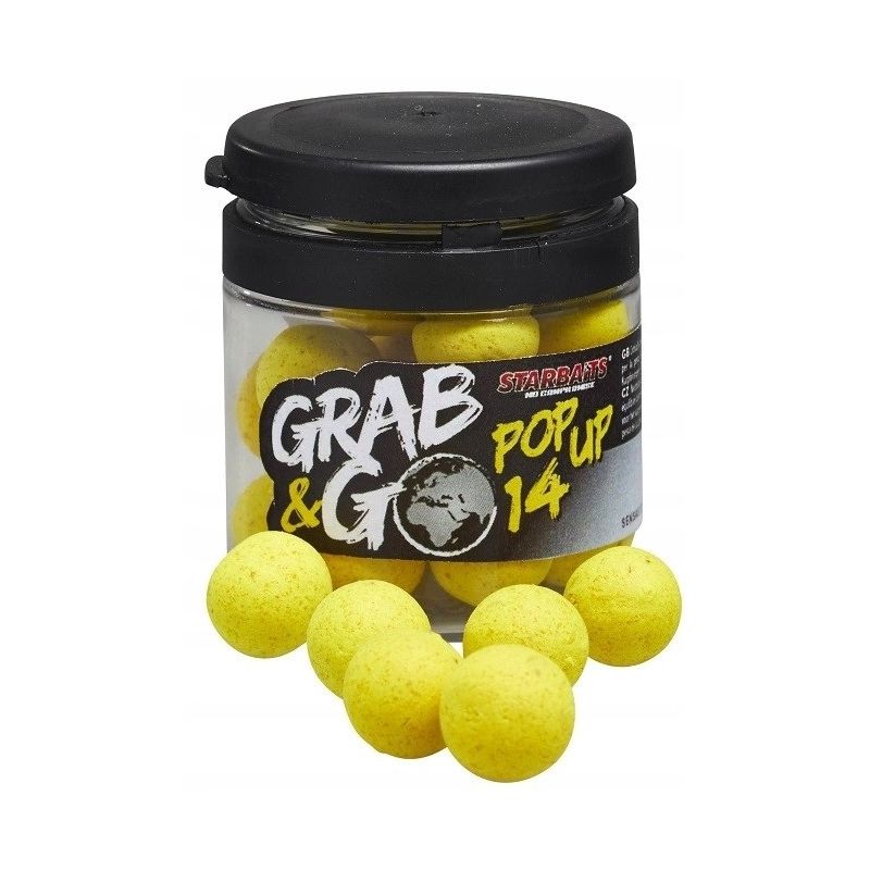 KULKI STARBAITS GRAB & GO POP UP 14mm ANANAS KULKI STARBAITS GRAB & GO POP UP 14mm ANANAS