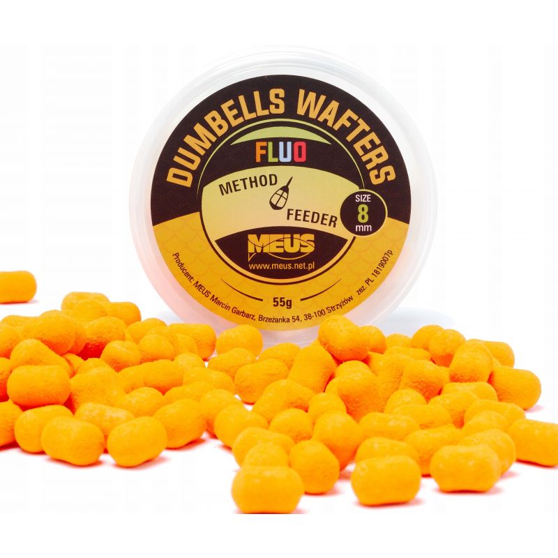 DUMBELLS MEUS WAFTERS FLUO 8mm 55g DENGEROUS DUMBELLS MEUS WAFTERS FLUO 8mm 55g DENGEROUS