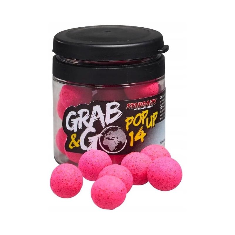 KULKI STARBAITS GRAB & GO POP UP 14mm STRAWBERRY KULKI STARBAITS GRAB & GO POP UP 14mm STRAWBERRY