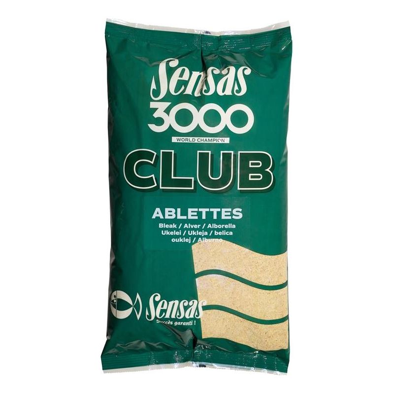 ZANĘTA SENSAS 3000 CLUB ABLETTES 1kg ZANĘTA SENSAS 3000 CLUB ABLETTES 1kg