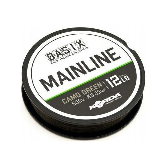 ŻYŁKA KORDA BASIX MAIN LINE 0,40mm 500m CAMO GREEN ŻYŁKA KORDA BASIX MAIN LINE 0,40mm 500m CAMO GREEN