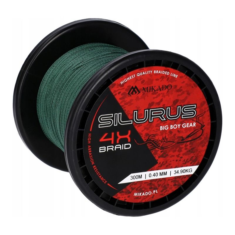 PLECIONKA MIKADO SILURUS 4X BRAID 0,40mm 300m PLECIONKA MIKADO SILURUS 4X BRAID 0,40mm 300m