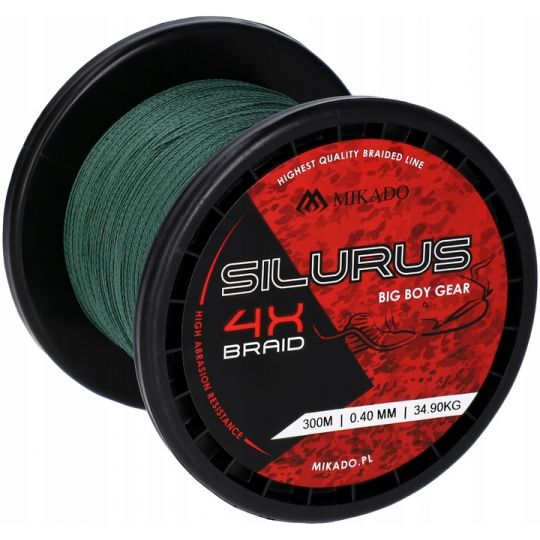PLECIONKA MIKADO SILURUS 4X BRAID 0,45mm 300m PLECIONKA MIKADO SILURUS 4X BRAID 0,45mm 300m