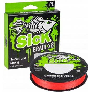 PLECIONKA BERKLEY X8 SICK BRAID RED 0,06mm 150m