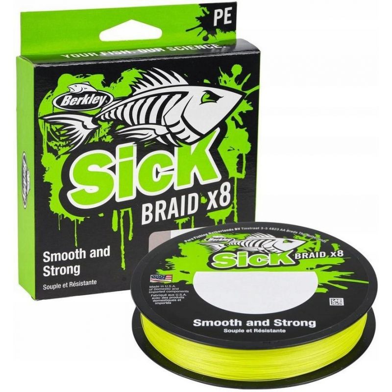 PLECIONKA BERKLEY SICK BRAID X8 0.06mm 150m GREEN PLECIONKA BERKLEY SICK BRAID X8 0.06mm 150m GREEN