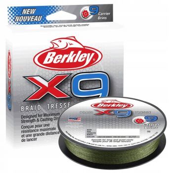 PLECIONKA BERKLEY X9 BRAID 0.12mm 150m GREEN