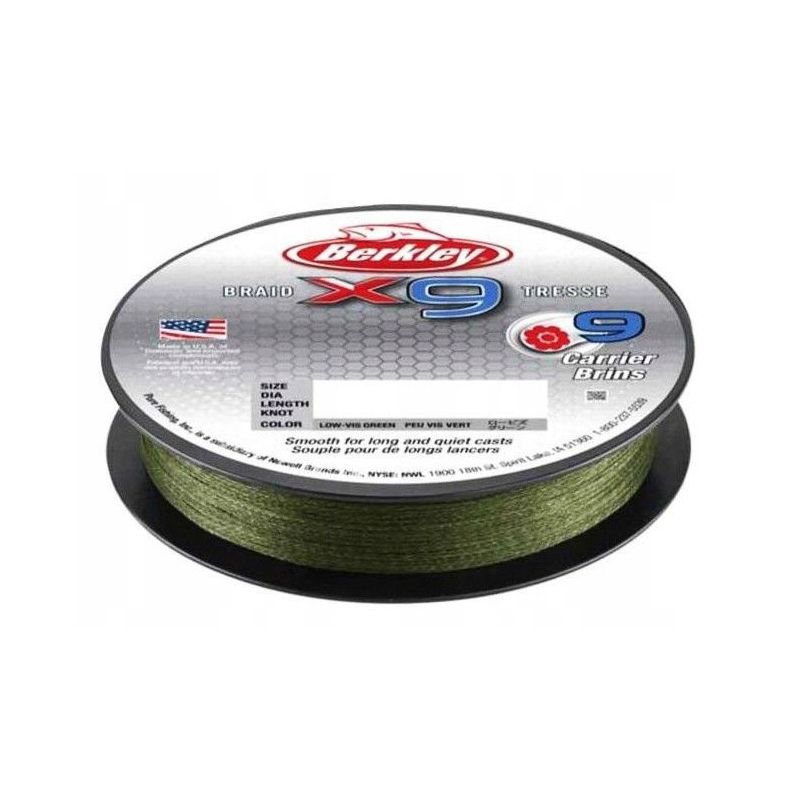 PLECIONKA BERKLEY X9 BRAID 0.20mm 150m GREEN PLECIONKA BERKLEY X9 BRAID 0.20mm 150m GREEN
