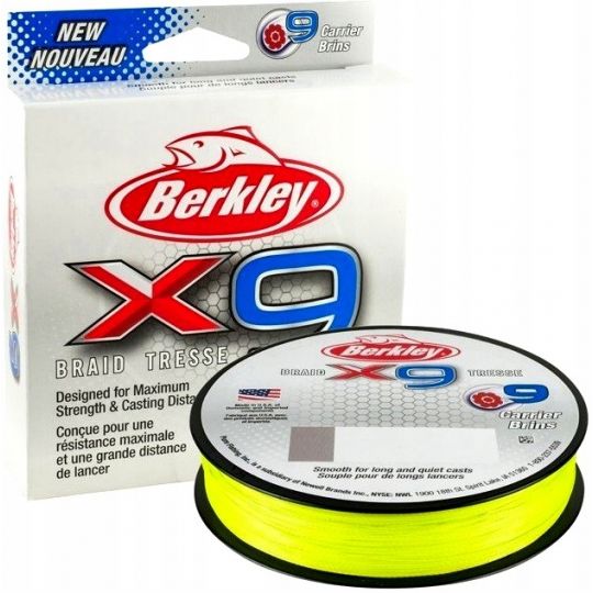 PLECIONKA BERKLEY X9 BRAID 0.08mm 150m FLUO GREEN PLECIONKA BERKLEY X9 BRAID 0.08mm 150m FLUO GREEN