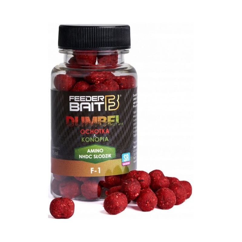 DUMBEL FEEDER BAIT F1 8/10mm 100ml OCHOTKA KONOPIA DUMBEL FEEDER BAIT F1 8/10mm 100ml OCHOTKA KONOPIA