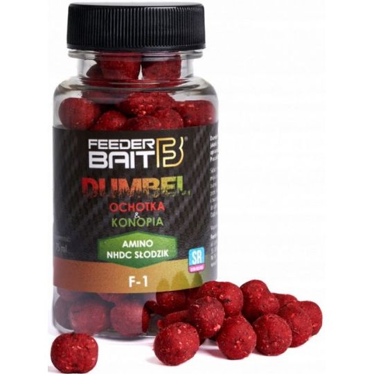 DUMBEL FEEDER BAIT F1 8/10mm 100ml OCHOTKA KONOPIA DUMBEL FEEDER BAIT F1 8/10mm 100ml OCHOTKA KONOPIA