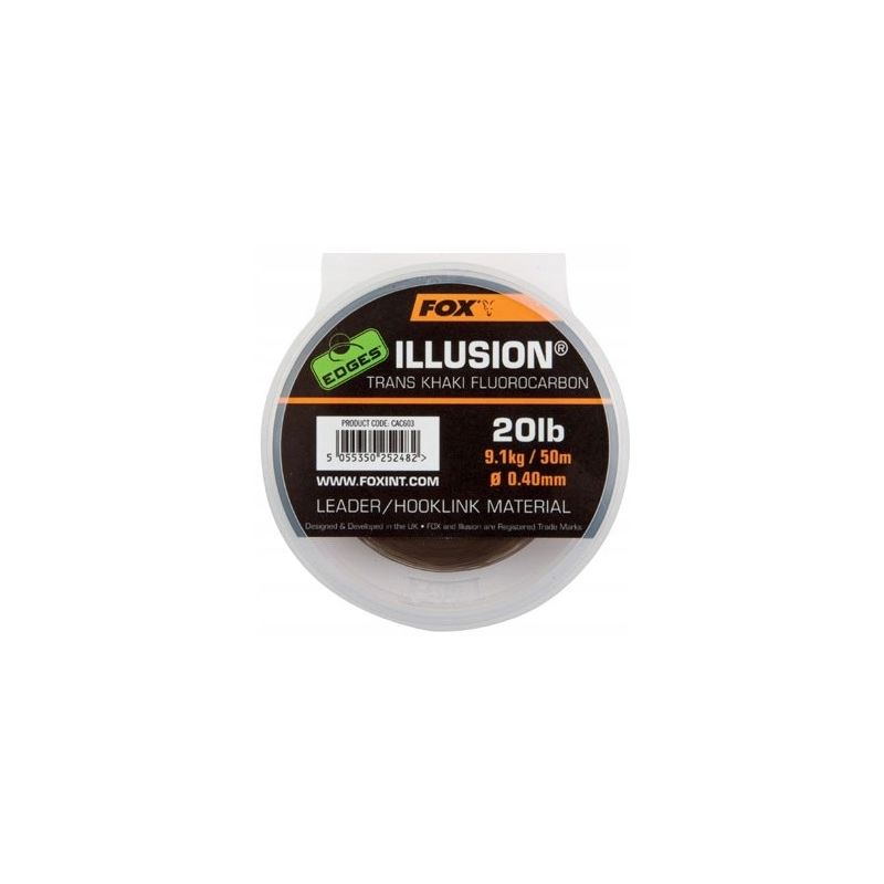 FLUOROCARBON FOX ILLUSION LEADER 0.50mm TRANS KHAK FLUOROCARBON FOX ILLUSION LEADER 0.50mm TRANS KHAK