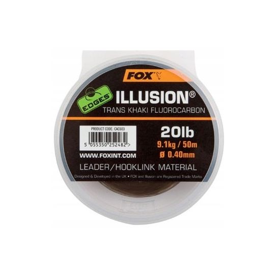 FLUOROCARBON FOX ILLUSION LEADER 0.50mm TRANS KHAK FLUOROCARBON FOX ILLUSION LEADER 0.50mm TRANS KHAK