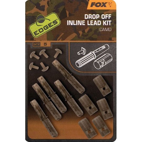 BEZPIECZNE KLIPSY FOX CAMO INLINE LEAD DROP 5szt