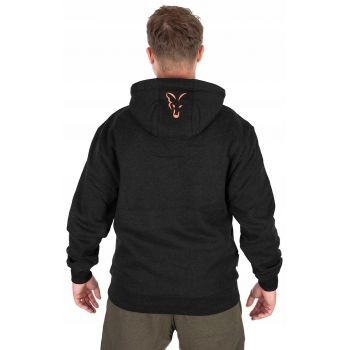 BLUZA FOX COLLECTION HOODY BLACK ORANGE XL