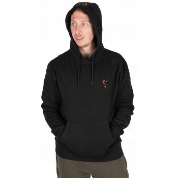 BLUZA FOX COLLECTION HOODY BLACK ORANGE XL