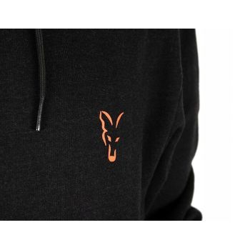 BLUZA FOX COLLECTION HOODY BLACK ORANGE XL