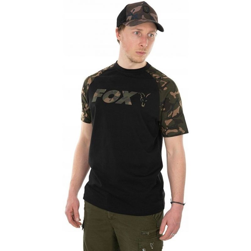 KOSZULKA T-SHIRT FOX BLACK CAMO REGLAN ROZMIAR M KOSZULKA T-SHIRT FOX BLACK CAMO REGLAN ROZMIAR M