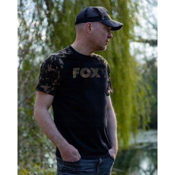 KOSZULKA T-SHIRT FOX BLACK CAMO REGLAN ROZMIAR M