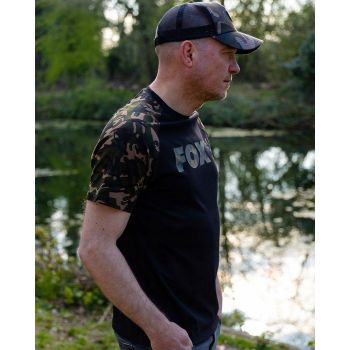 KOSZULKA T-SHIRT FOX BLACK CAMO REGLAN ROZMIAR M