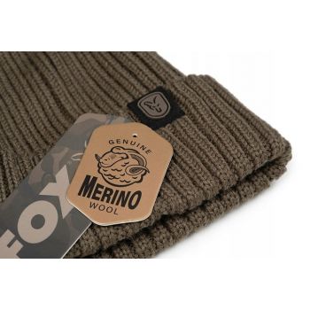 CZAPKA ZIMOWA FOX MERINO BOBBLE OLIVE 
