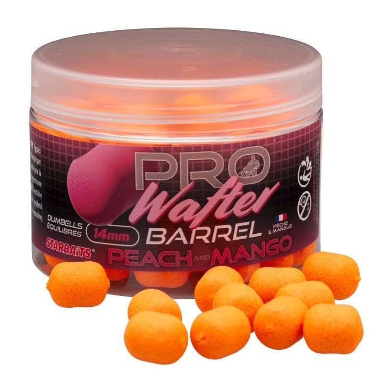 KULKI STARBAITS PEACH MANGO WAFTERS BARREL 14mm 50 KULKI STARBAITS PEACH MANGO WAFTERS BARREL 14mm 50