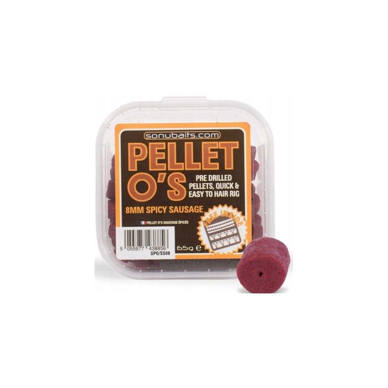 PELET SONUBAITS PELLET O'S SPICY SAUSAGE 8mm PELET SONUBAITS PELLET O'S SPICY SAUSAGE 8mm