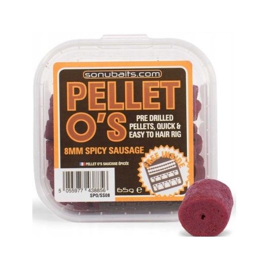 PELET SONUBAITS PELLET O'S SPICY SAUSAGE 8mm PELET SONUBAITS PELLET O'S SPICY SAUSAGE 8mm