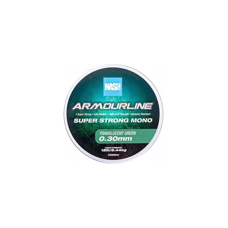 ŻYŁKA NASH ARMOULINE MONO GREEN 0,30mm 1000m 12lb ŻYŁKA NASH ARMOULINE MONO GREEN 0,30mm 1000m 12lb