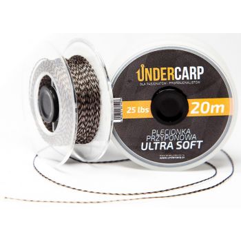 Plecionka przyponowa 20 m/25 lbs ULTRA SOFT brązow