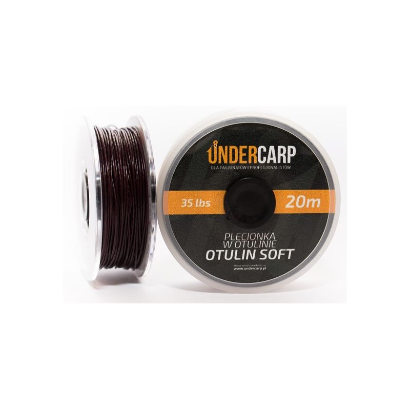 PLECIONKA UNDERCARP W OTULINIE 20m 35lbs BRĄZOWA PLECIONKA UNDERCARP W OTULINIE 20m 35lbs BRĄZOWA